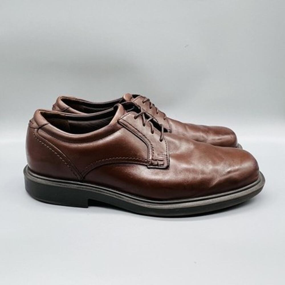 SAS Shoes Mens 12 Brown Leather Tripad Comfort Lace Up Walking Casual Sneakers